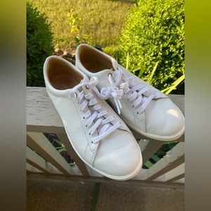 EUC Cole Haan white leather sneakers